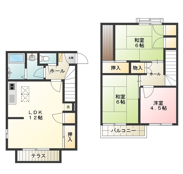 清水邸 0102号室 間取り