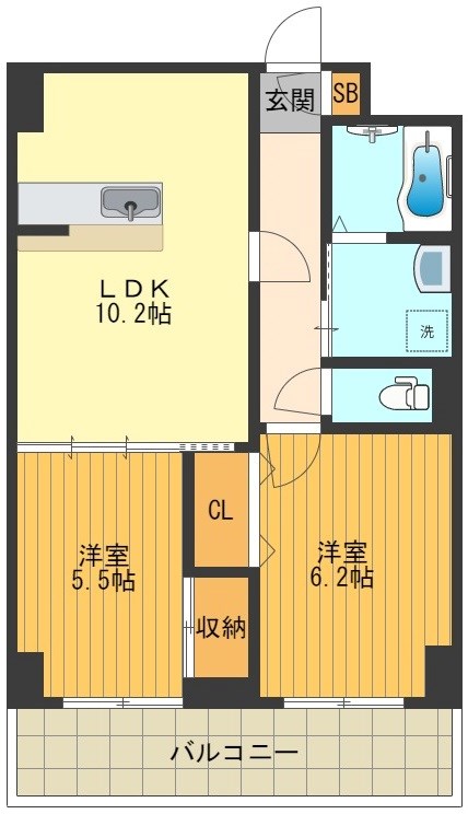 アクロス立川Ⅰ 間取り図