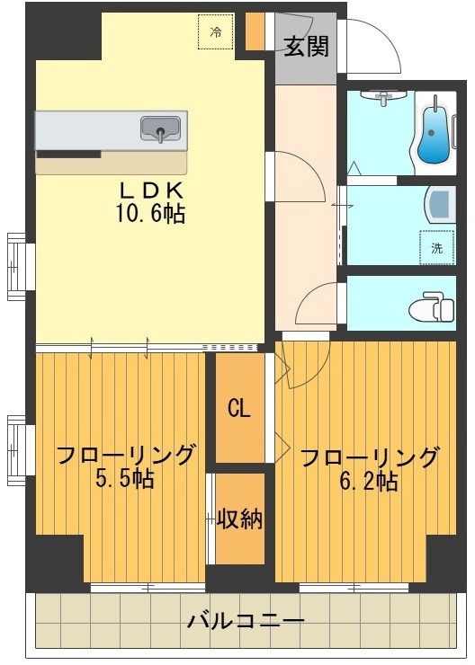 アクロス立川Ⅰ 間取り図