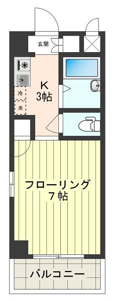 アクロス立川Ⅱ 間取り図