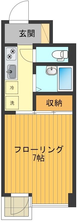 イグレック立川 0201号室 間取り