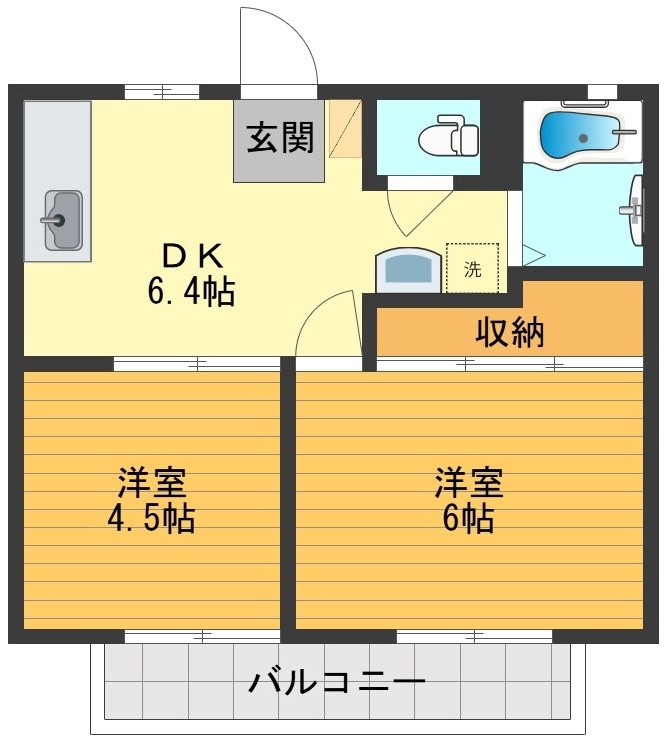 コスモハイツ 間取り図