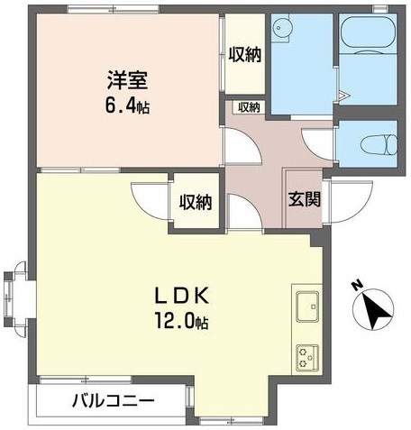 ファミール立川Ａ 間取り図