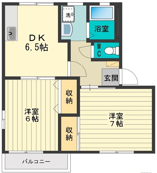 サニーフラット 間取り図