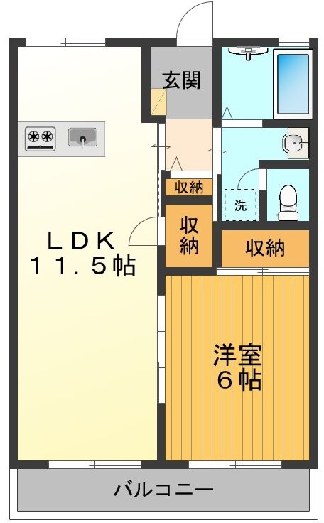 シティハイムクレイドル 間取り図