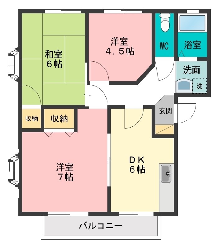 サンレイクさくら 間取り図