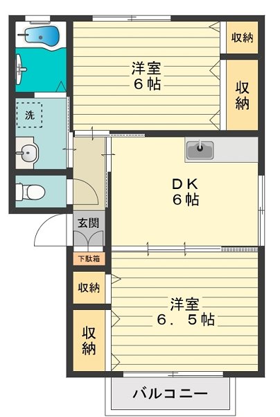サンレイクビアンカＡ 間取り図