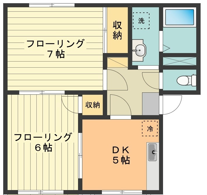 グリーンヒルC 間取り図