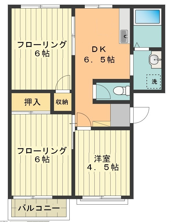 グリーンヒルC 間取り図