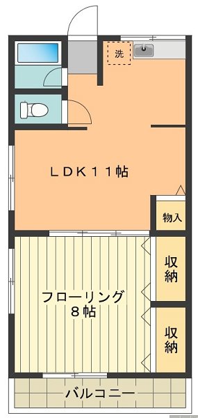 シティハイムオオタ 間取り図