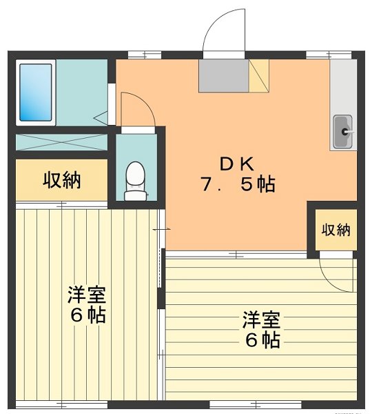 ハイツ美の宮Ｂ 間取り図
