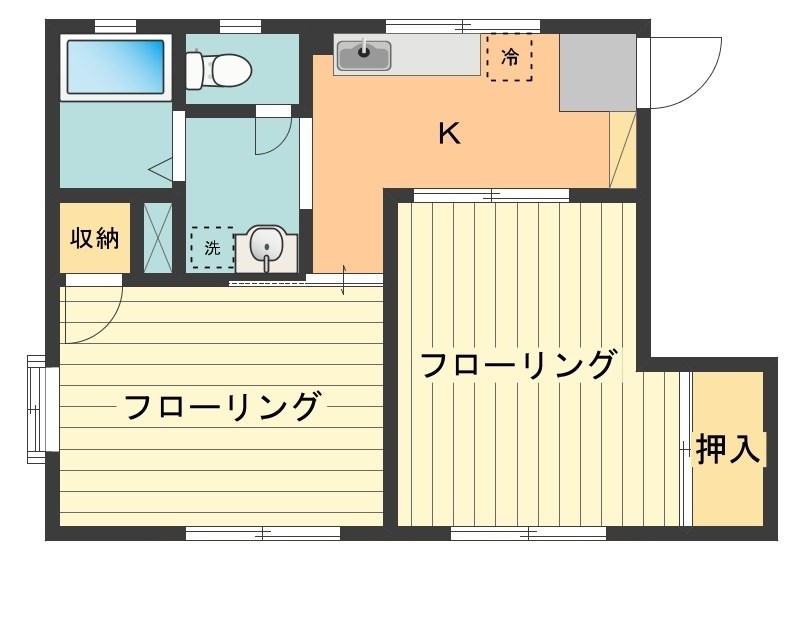 ハイムたけ 間取り図