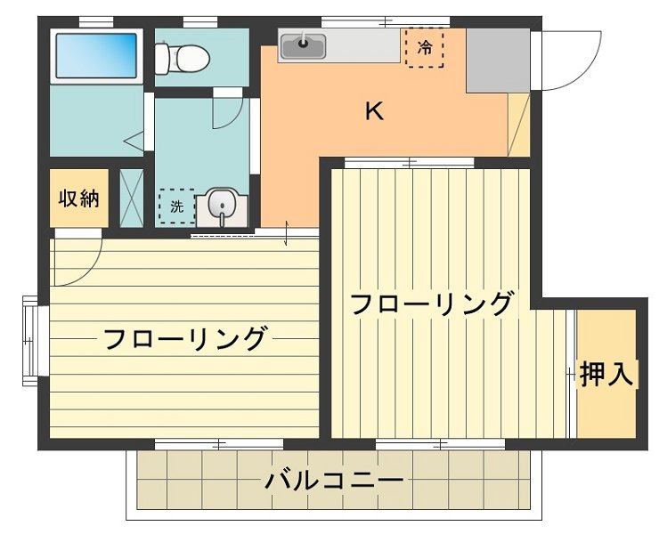 ハイムたけ 0202号室 間取り
