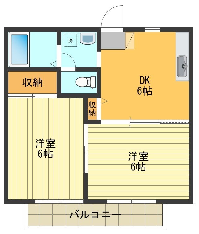 オリンピアＢ 間取り図