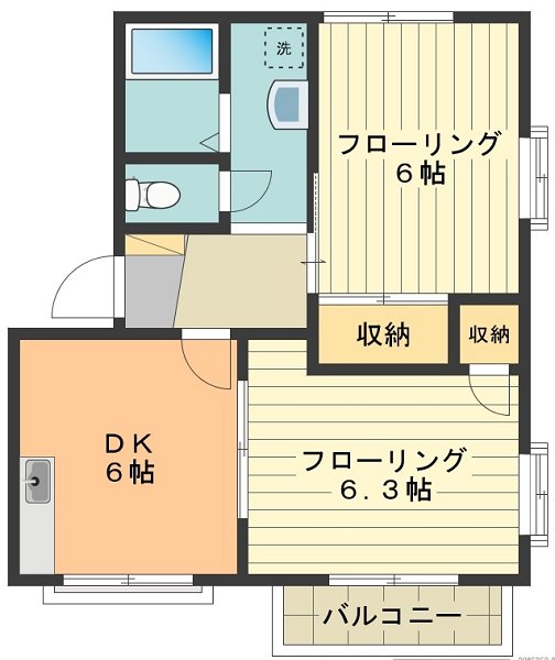 グリーンヒルＡ 間取り図