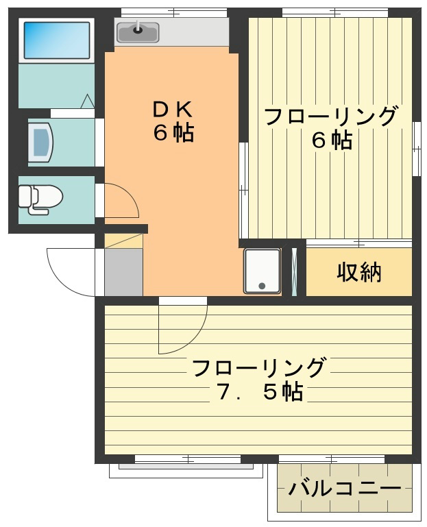 シティハイム大路 間取り図