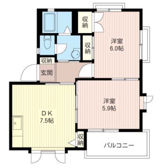 メゾン・プルニエＡ 間取り図