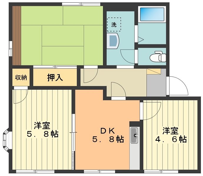 オークヒルＡ 間取り図