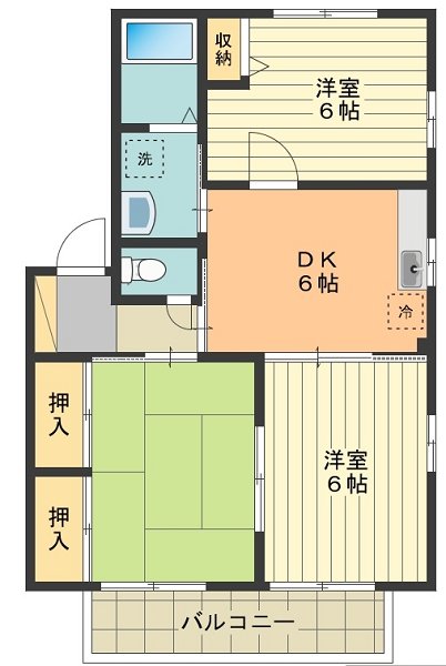 サニーコートハシモト 間取り図
