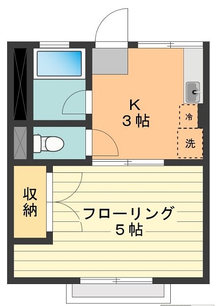 シティハイムナリシマⅡ 0202号室 間取り