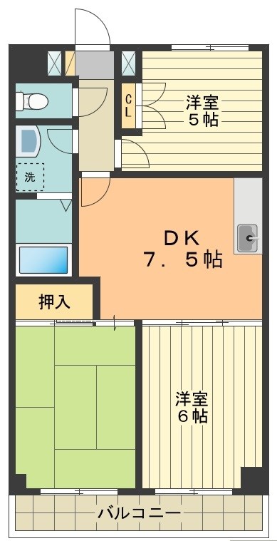 イーストビレッジ 間取り図