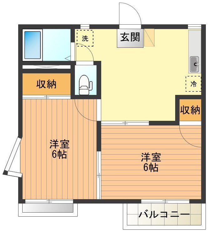 インペリアルハイツ 0201号室 間取り