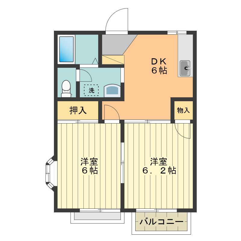 パストラール河辺 間取り図