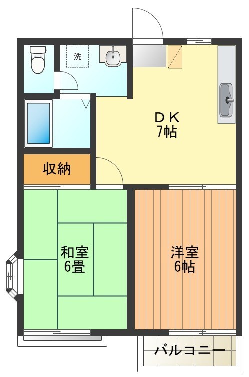 グランデュール松原 間取り図