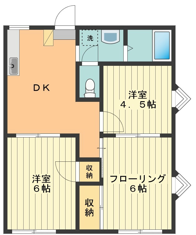 ハイツピープルＥ 間取り図