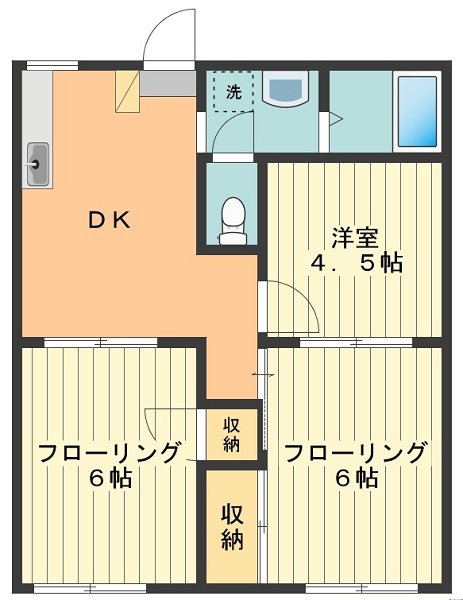 ハイツピープルＡ 間取り図