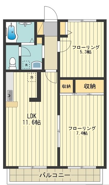 グリーンコート 間取り図