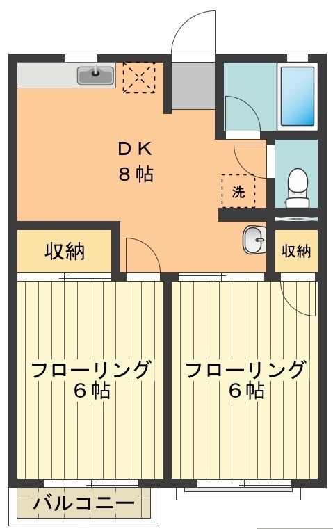 シティハイムイケワダ 間取り図