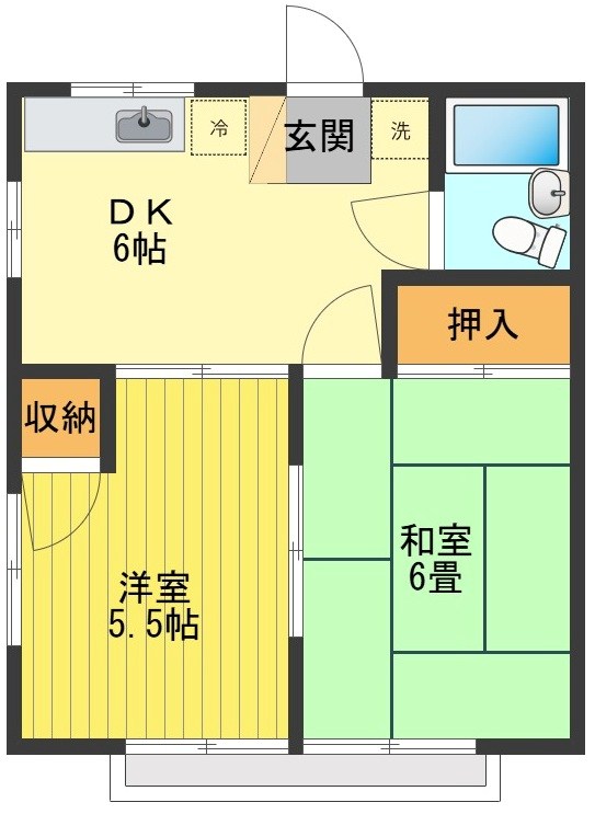 コーポ美園 間取り図