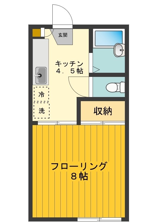 ハピネス 間取り図