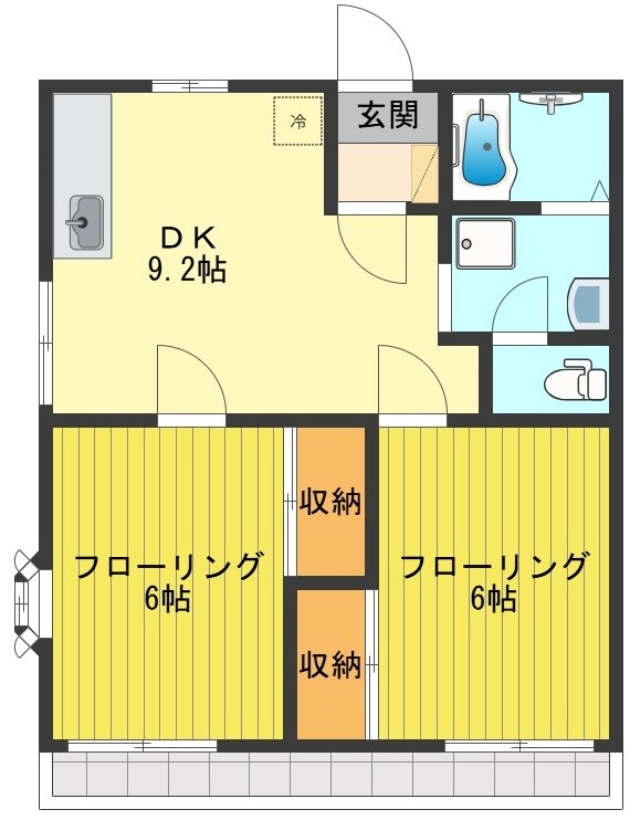 クリードホワイトエンジェル 間取り図