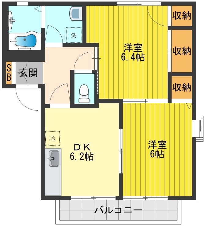 サンレイクグロリア 間取り図