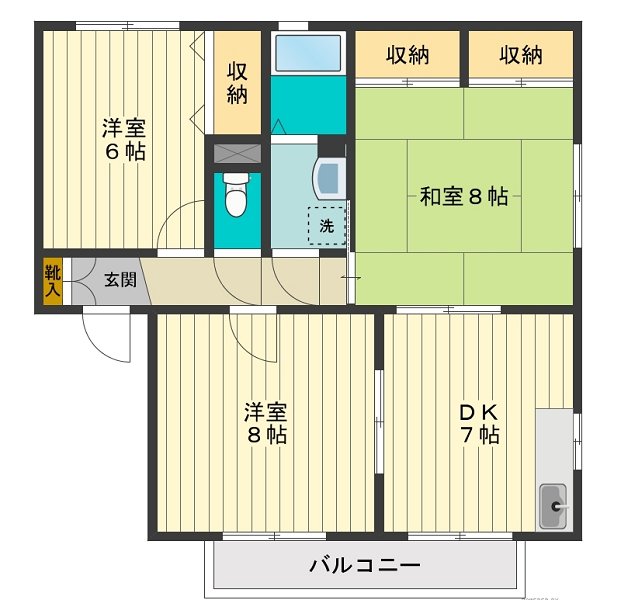 サンレイクヴィラＳＵＺＵＫＩ Ａ 間取り図