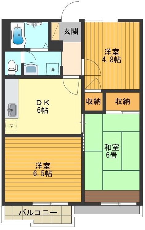 サンレイク中央 間取り図