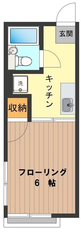 シティハイムフレンドリ－ 0202号室 間取り