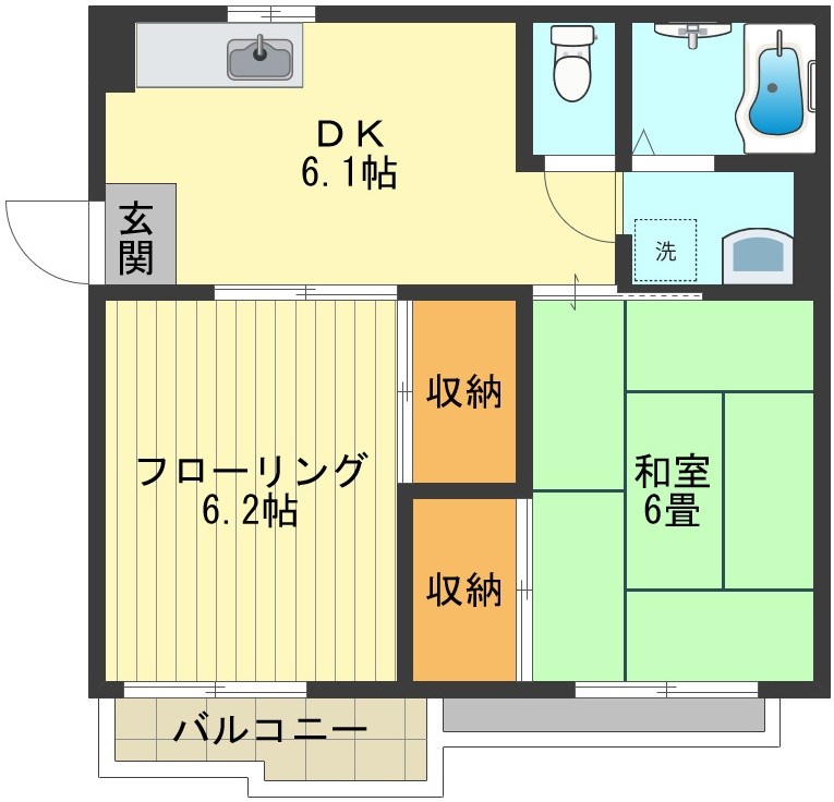 コーポブルーメ 間取り図