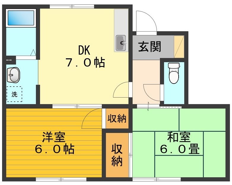 イーストヴィレッジきみや 間取り図
