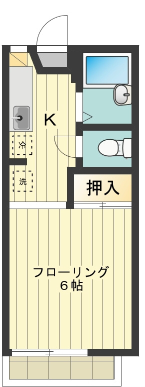 ペニーレイン 0203号室 間取り