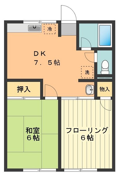 シティハイム富士 間取り図