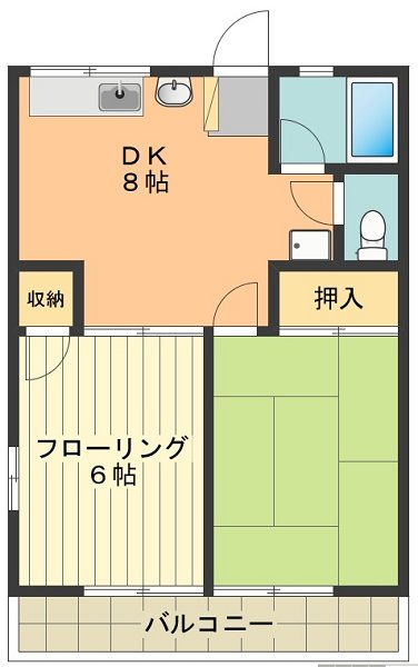 シティハイムアプリコット 間取り図