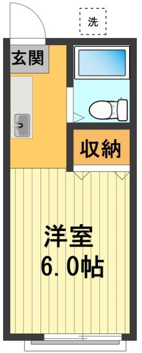 パナハイツ栗田 間取り図