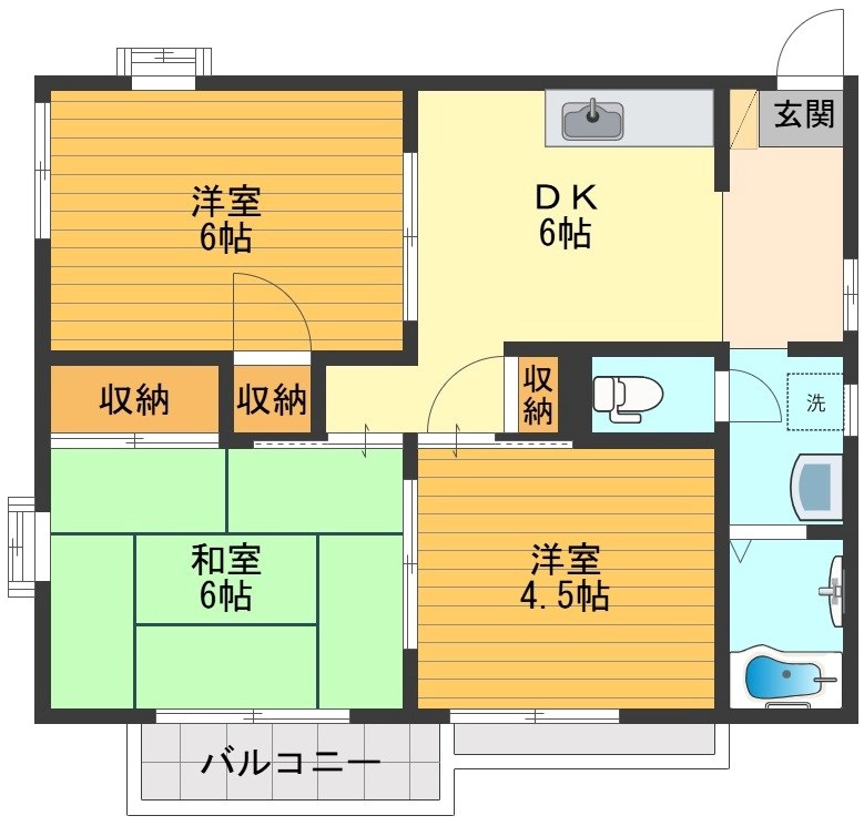 サンレイク湖畔 間取り図