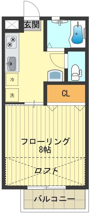 ネオコーポ千鶴 間取り図