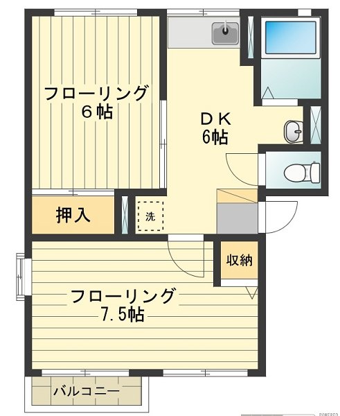 シティハイムいずみⅡ 間取り図