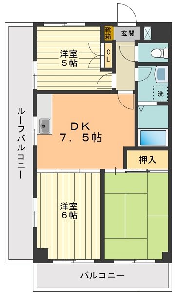 イーストビレッジ 間取り図