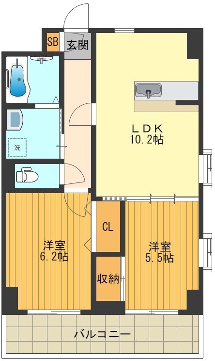 アクロス立川Ⅰ 間取り図